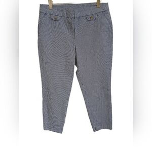 Anne Klein Blue and White Chinos
